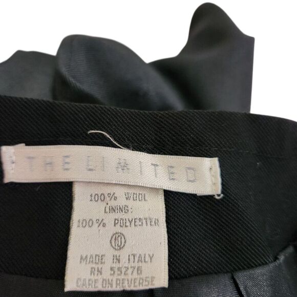 The Limited Pencil Skirt Size 10 BLACK 100%wool Made In Italy - Picture 6 of 8